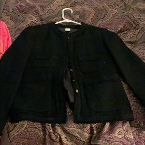Black crew jacket